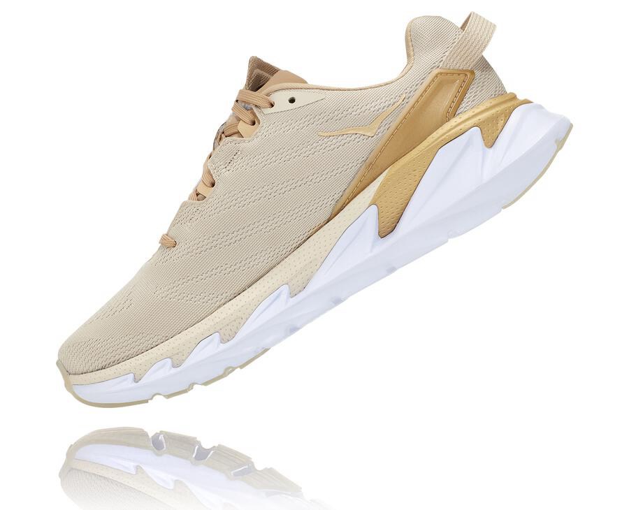 Running Shoes Womens - Hoka One One Elevon 2 - Beige - TNFPZJY-73